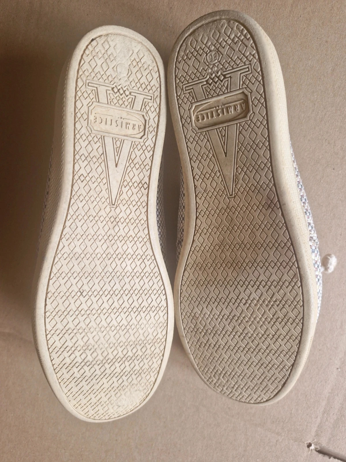 Armistice Stone One – Sapatos de lona bege iridescente – Tamanho 36 – photo 8